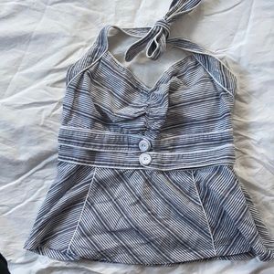 Stripped halter top
